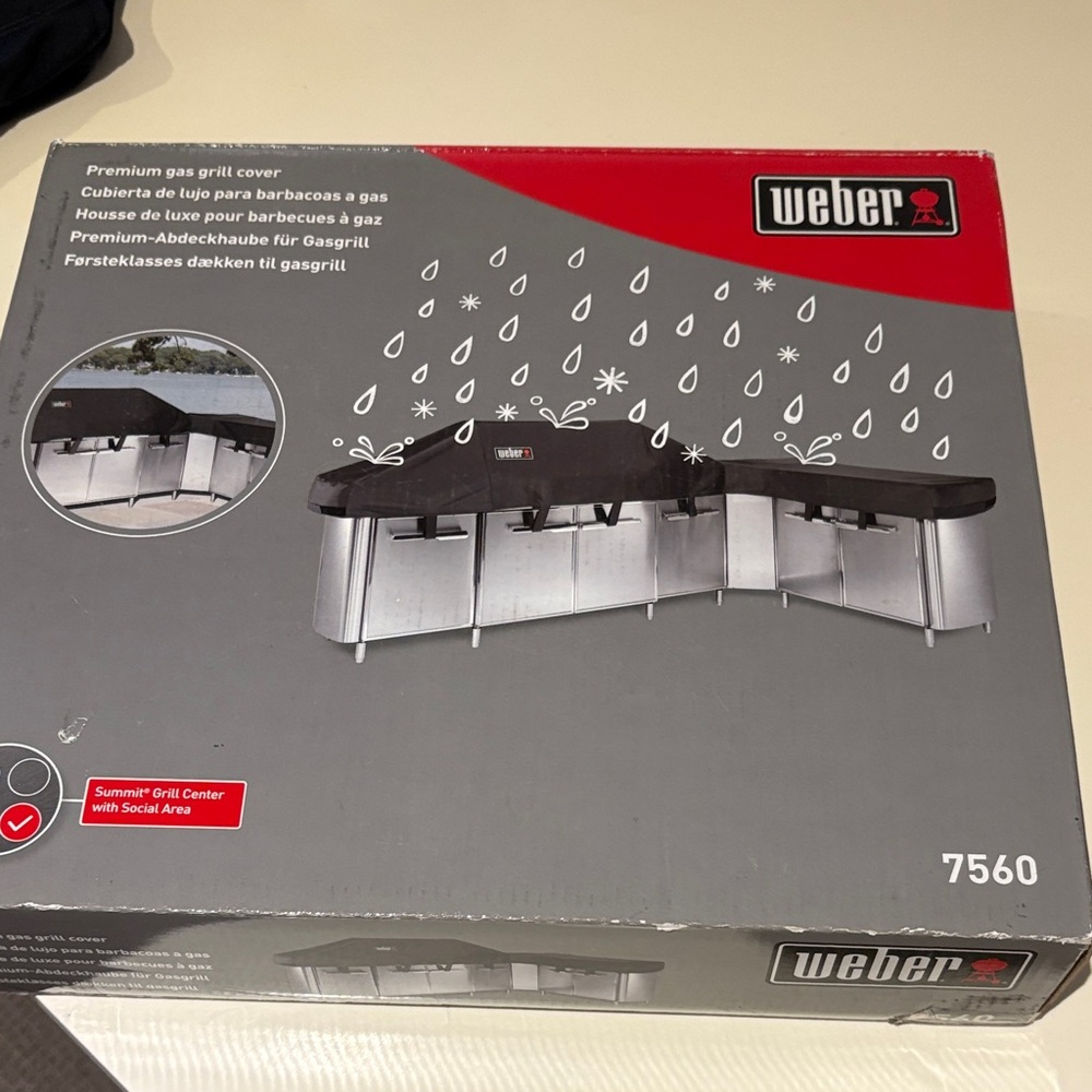 Weber Premium Gas Grill Cover - Black